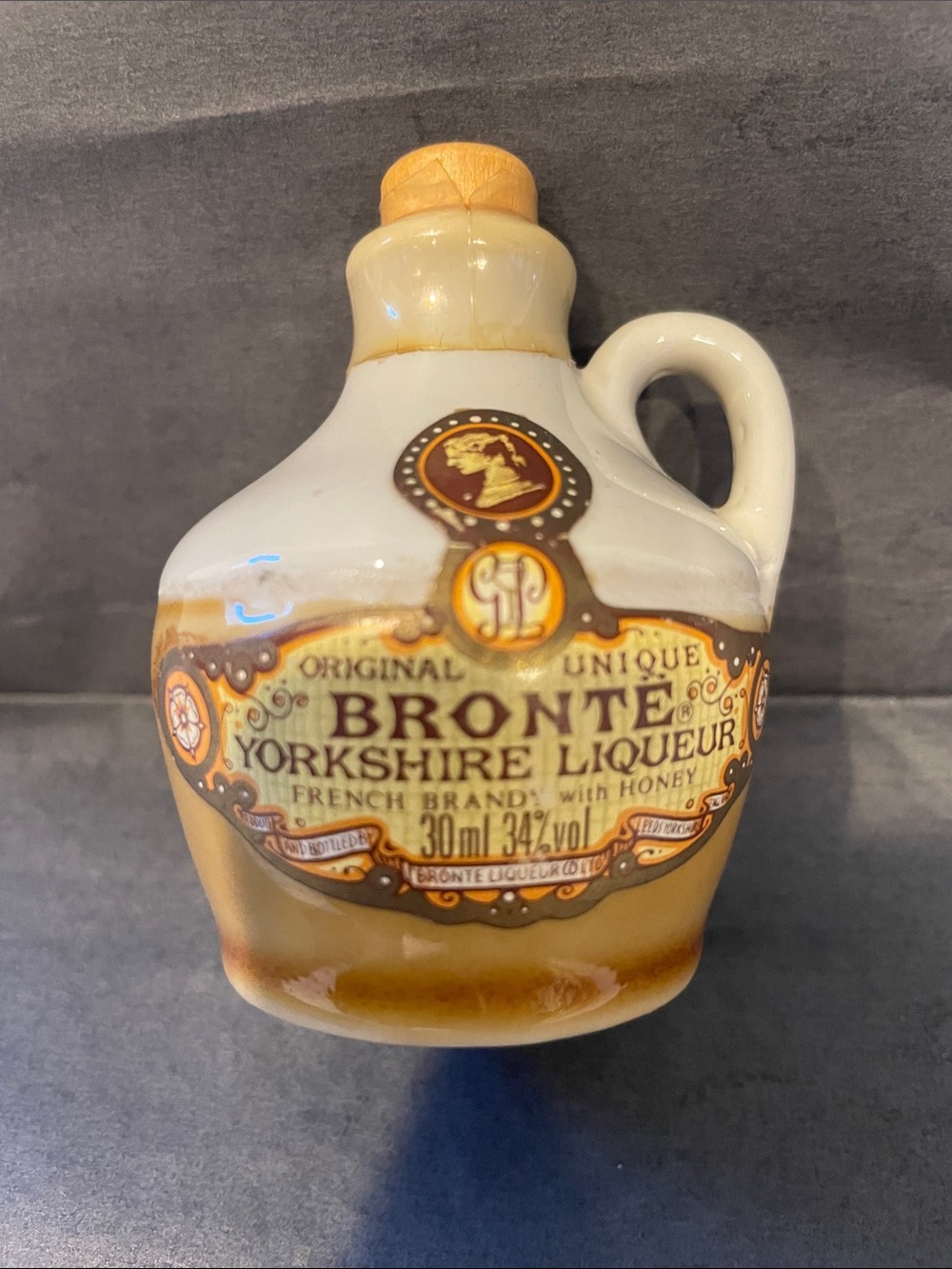 Vintage Brontë Yorkshire Liqueur Mini Pottery Jug